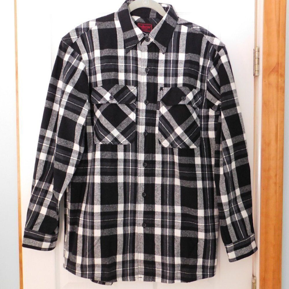 NEW Five Brothers Flannel Brawny Extra‎ Heavyweight Plaid Shirt Men’s Medium